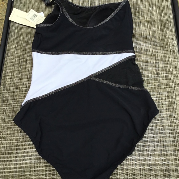 Gottex Profile One Shoulder Swim Suit sz 10 NWT - Picture 3 of 3